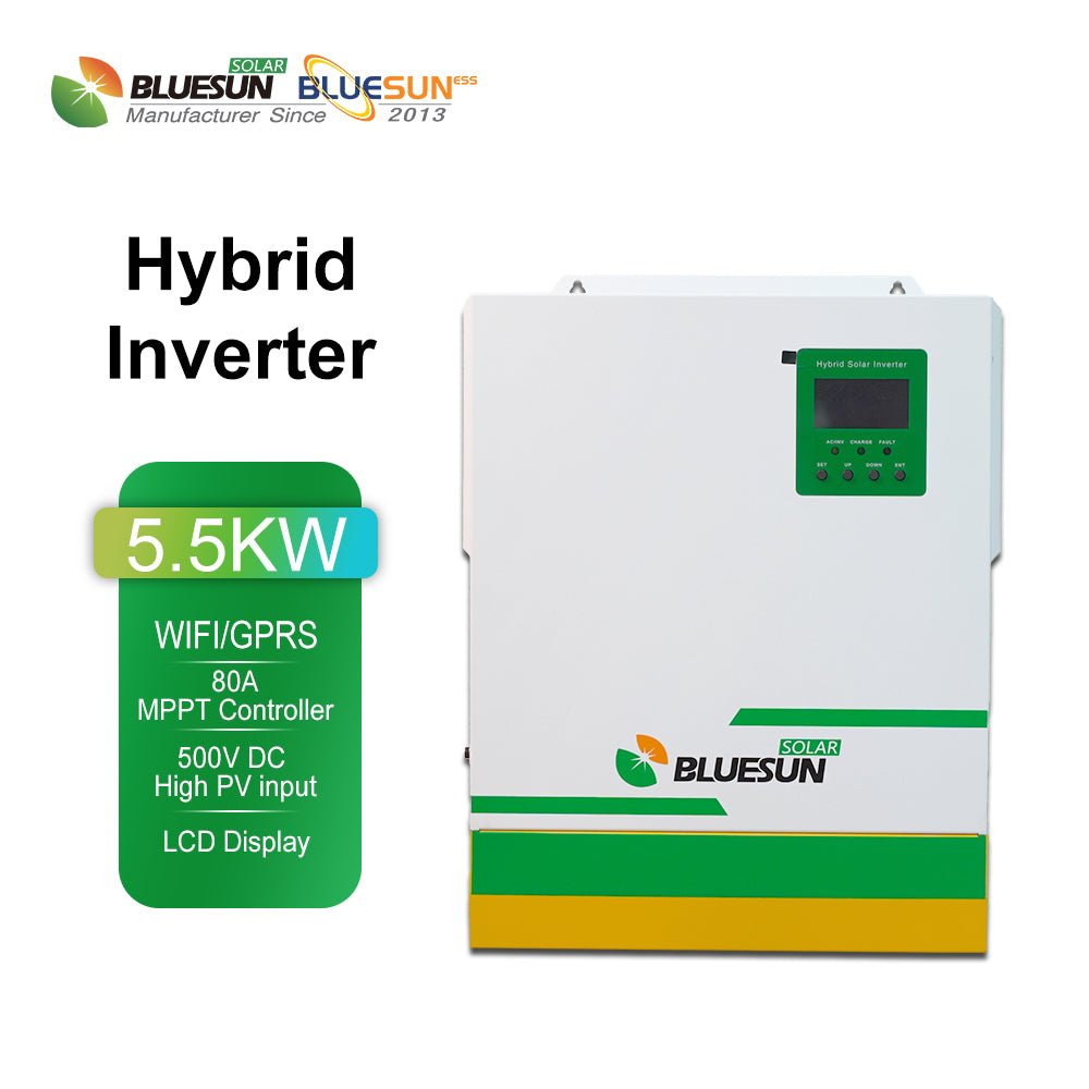 Сонячний інвертор Bluesun BSM-5500BLV-48DA 5,5 кВт (1 фаза, 48 В, All-in-One)