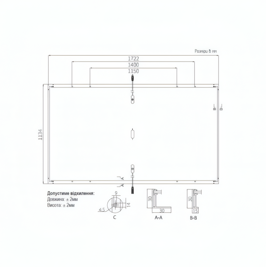 Сонячна панель Longi Solar LR5-54HTH-435M, 435Вт Black Frame