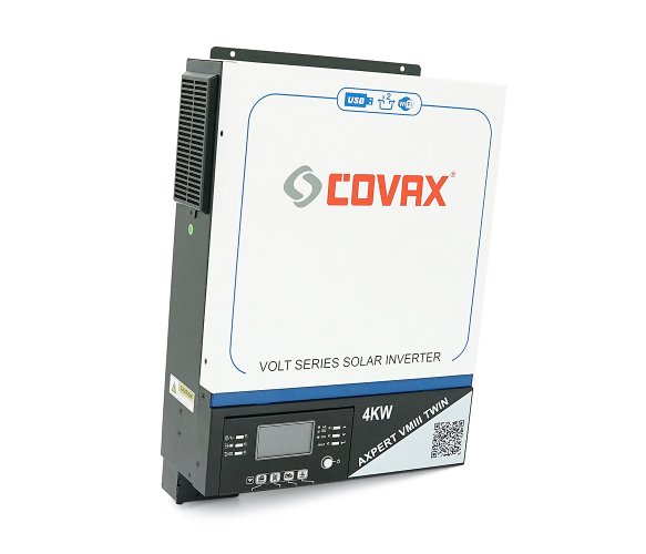 Гібридний сонячний інвертор COVAX AXPERT VM III TWIN 4 кВт (4 кВт, 24 В, WiFi)