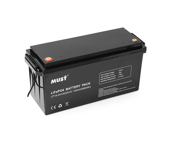 Акумулятор MUST LiFePO4 LP1500-24100 24V 100Ah