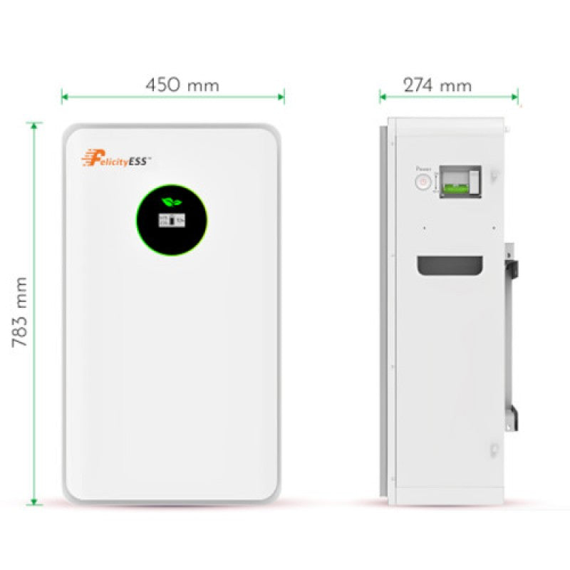 Акумуляторна батарея LUX-E-48200LG03 Felicity (LiFePO4 51,2В 200Аг 10кВг)