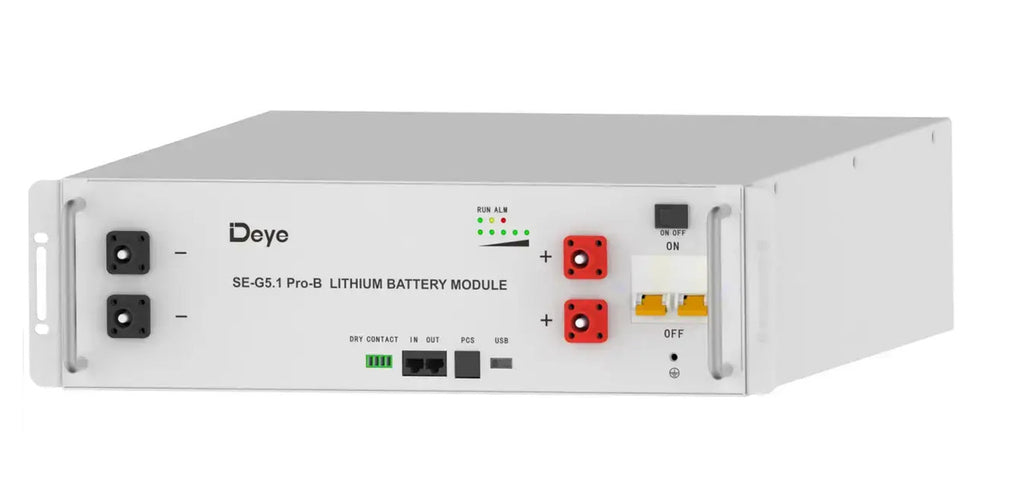 Комплект резервного живлення з інвертором 6 кВт LuxPower SNA6000 WPV та 5кВт*г АКБ DEYE SE-G5.1 Pro-B LiFePO4 LV 51.2v 100AH 5.12kWh