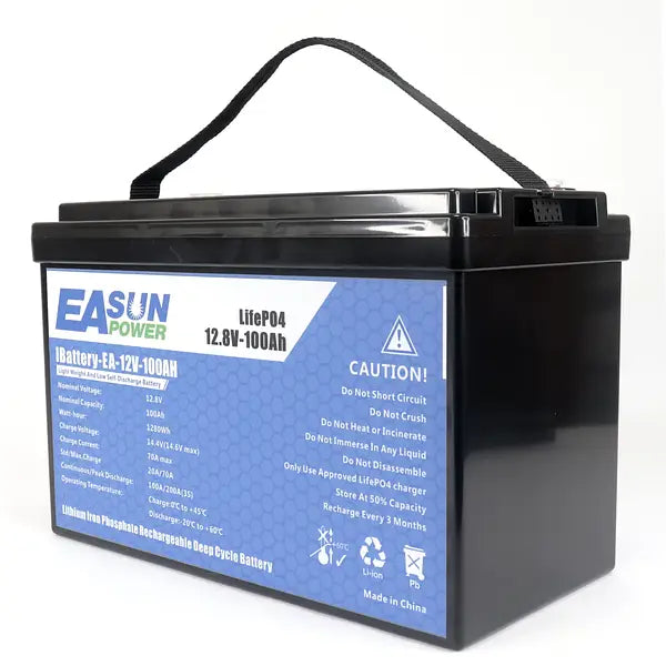 Аккумулятор EASUN Power LiFePo4 12V 100Ah BMS IBattery-TP-12100AH