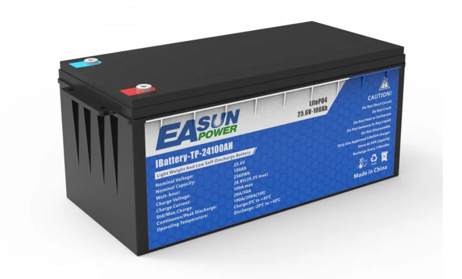 Аккумулятор EASUN 24V 100Ah IBattery-TP-24100AH (LiFePo4, BMS)