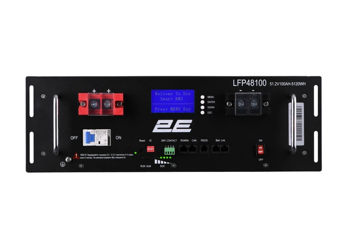 Акумуляторна батарея 2E LFP48100 5,12 кВт·год 51,2 В 100 А·год LiFePO4