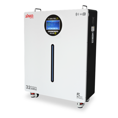Акумуляторна батарея SAKO LI-SUN 32 кВт·год 51,2 В 640 А·год LiFePO4 з Wi-Fi та BMS