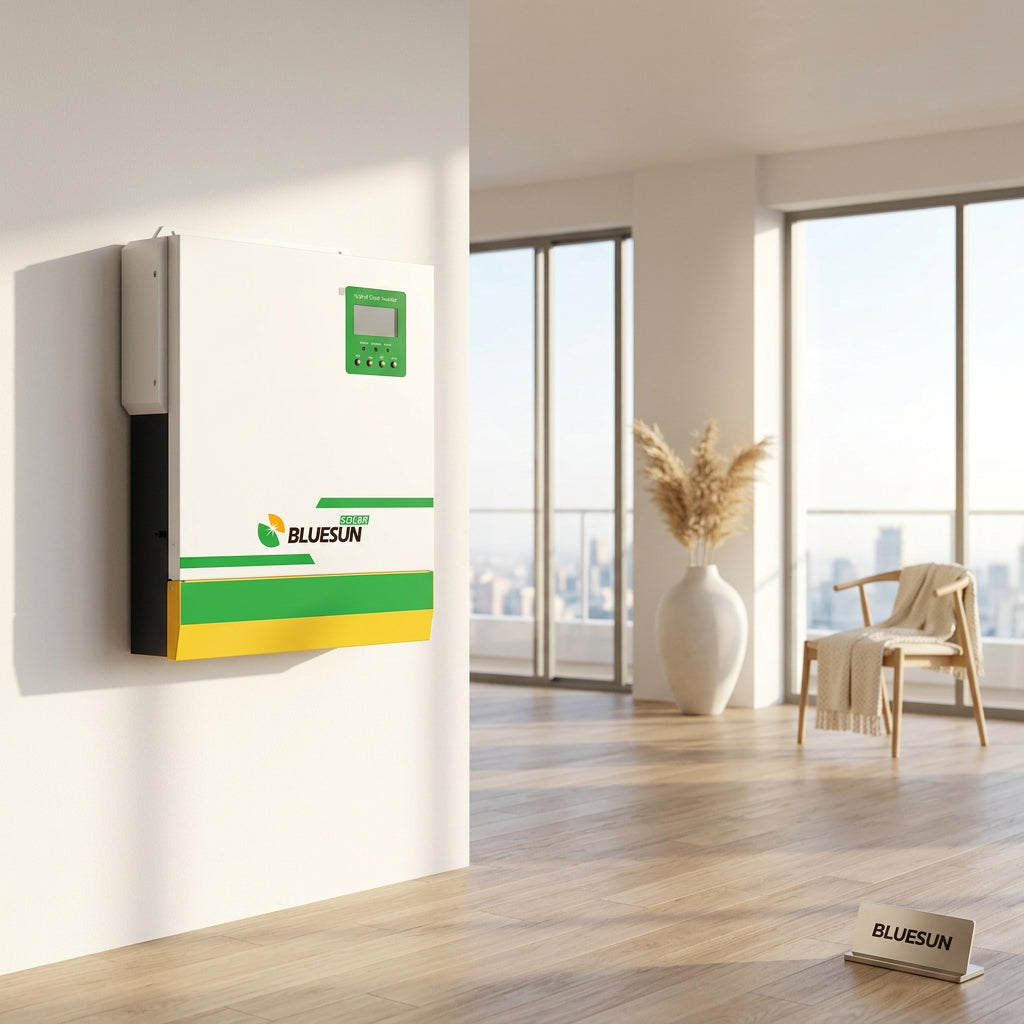 Комплект резервного живлення Bluesun 5,5 кВт — інвертор BSM-5500BLV-48DA + АКБ BSM48100 5,12 кВт·год