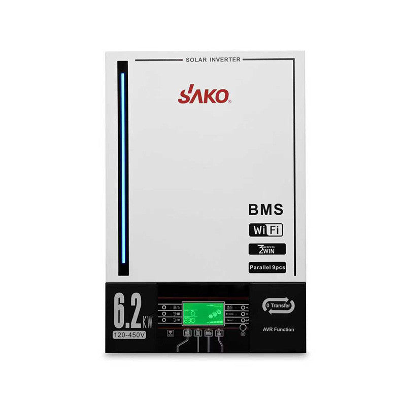 Гібридний інвертор Sako SUNPOLO King 6,2 кВт, 1 фаза, AVR
