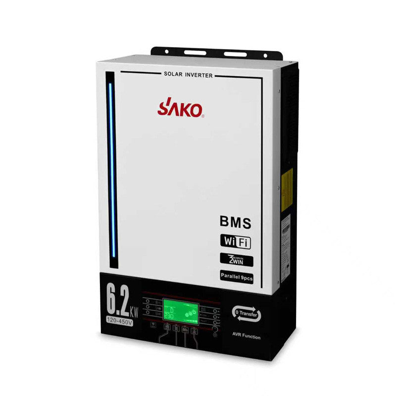 Гібридний інвертор Sako SUNPOLO King 6,2 кВт, 1 фаза, AVR