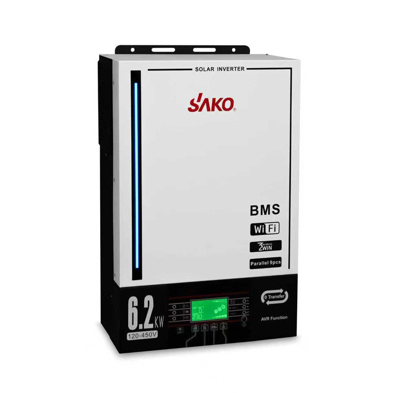 Гібридний інвертор Sako SUNPOLO King 6,2 кВт, 1 фаза, AVR