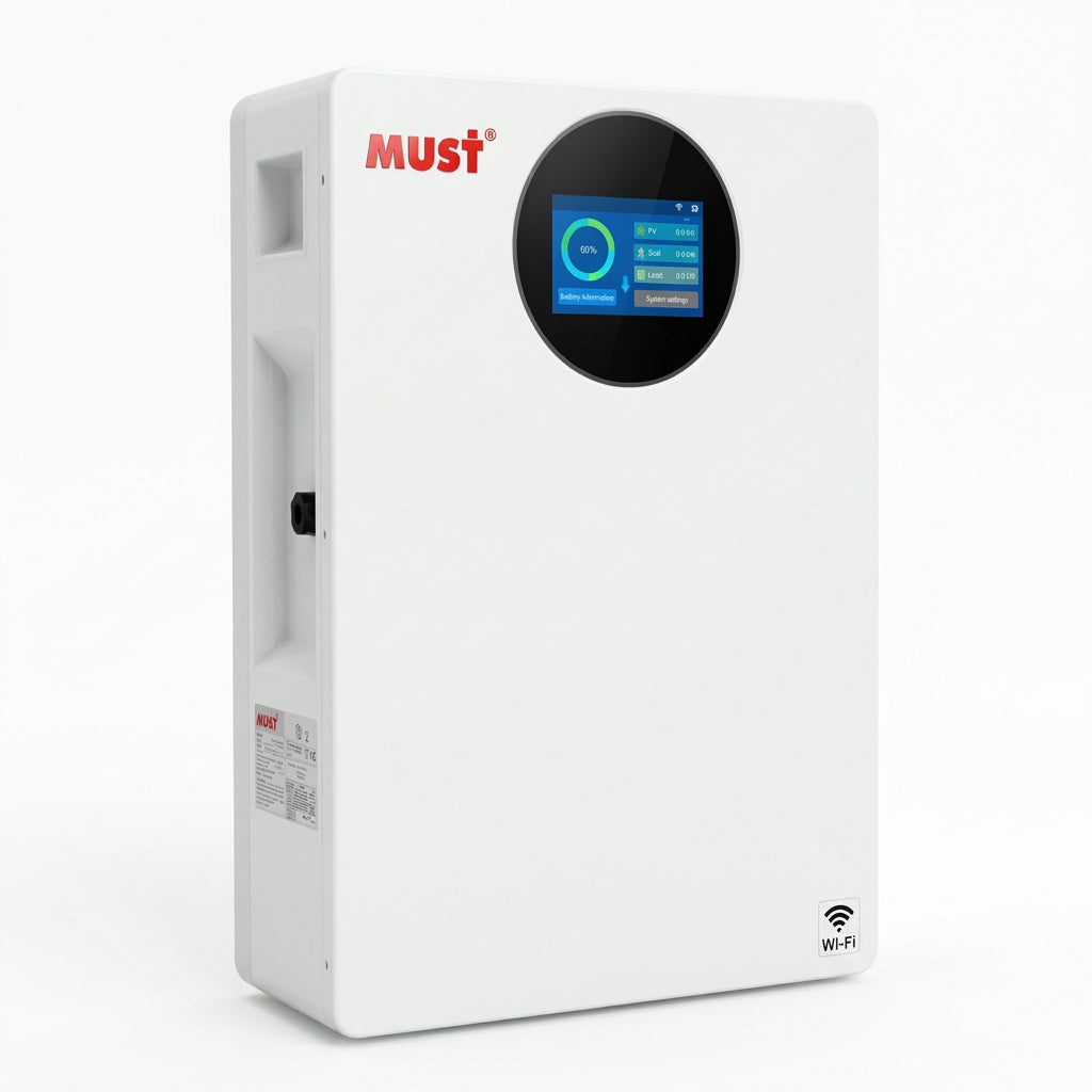 Акумуляторна батарея MUST LP16-48100R 5,12 кВт·год 51,2 В 100 А·год LiFePO4 (Wi-Fi)