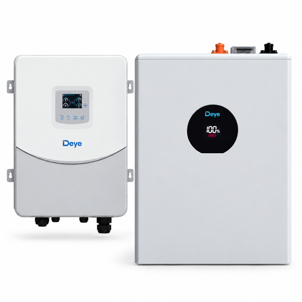 Комплект резервного живлення Deye SUN-6.6K-OG03LP1-EU-AM2 6,6 кВт + Акумулятор Deye SE-F5 Pro-C 5,12 кВт·год 51,2 В 100 А·год LiFePO4