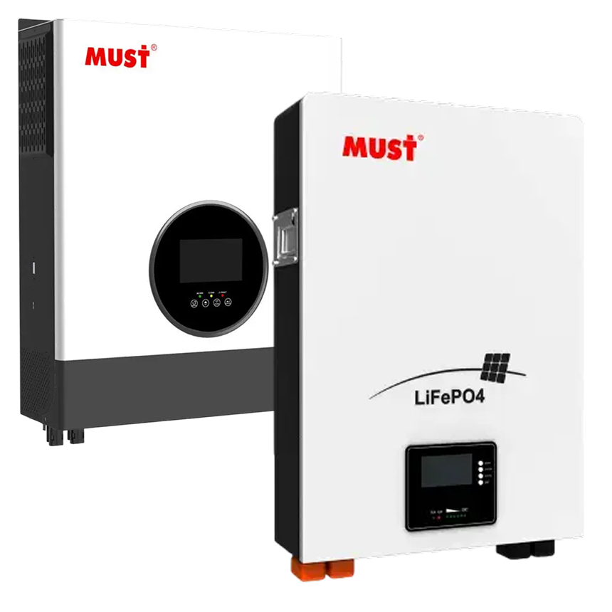 Комплект резервного живлення з інвертором 10 кВт Must PH19-10048 EXP, 48В та Акумуляторна батарея Must LP16-48200 LiFePO4, 10,24 кВт•год, 51,2В, 200А