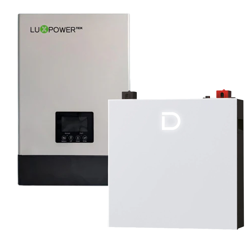 Комплект резервного живлення з інвертором 6 кВт LuxPower SNA6000 WPV та 5.12 кВ*г Dyness DL5.0C Pro, 48В