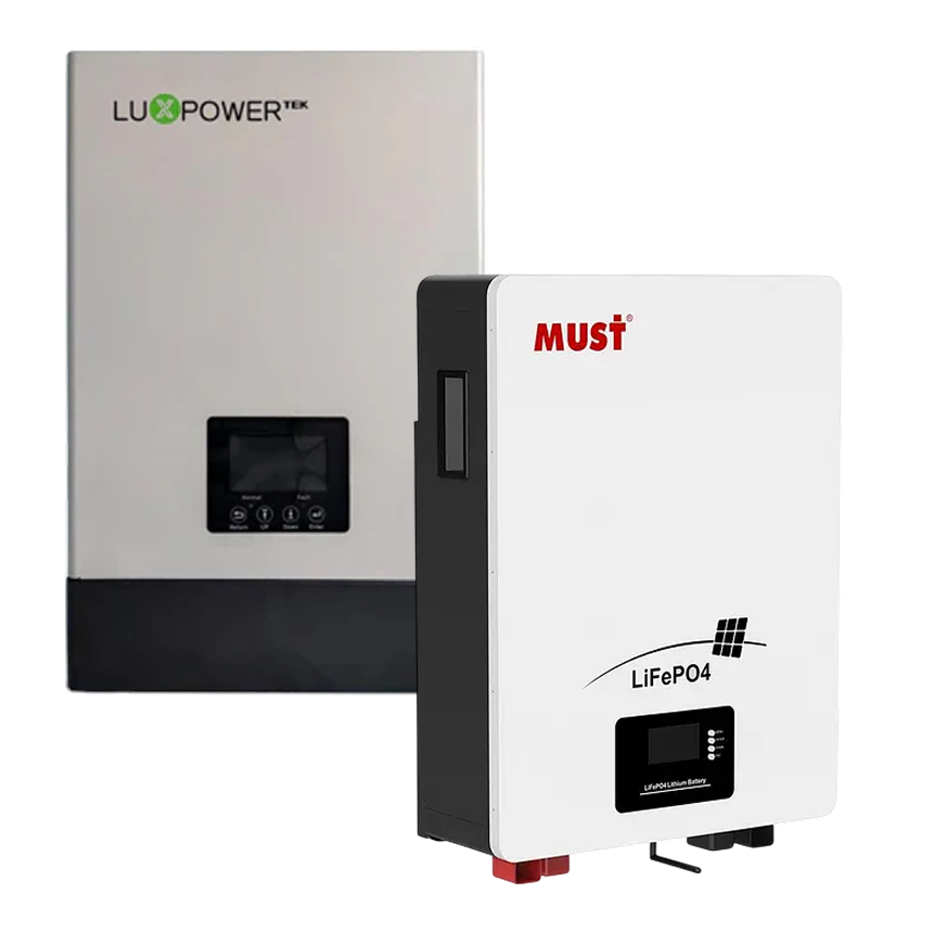 Комплект резервного живлення з інвертором 6 кВт LuxPower SNA6000 WPV та АКБ 5.12 кВ*г MUST LP1600 51,2V 100Ah (LiFePO₄)