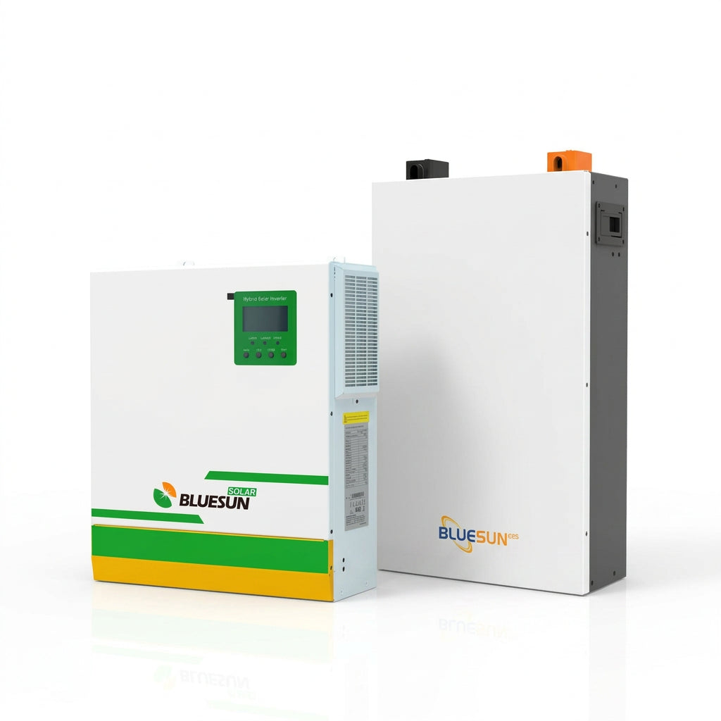 Комплект резервного живлення Bluesun 5,5 кВт — інвертор BSM-5500BLV-48DA + АКБ BSM48100 5,12 кВт·год